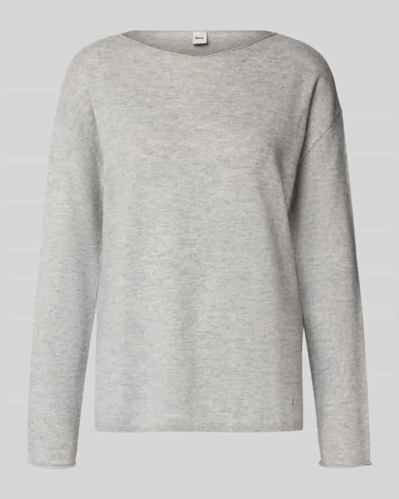 Brax Wollpullover mit Kaschmir-Anteil Modell 'STYLE.LIZ Mittelgrau