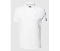 Slim Fit Poloshirt mit Label-Stitching
