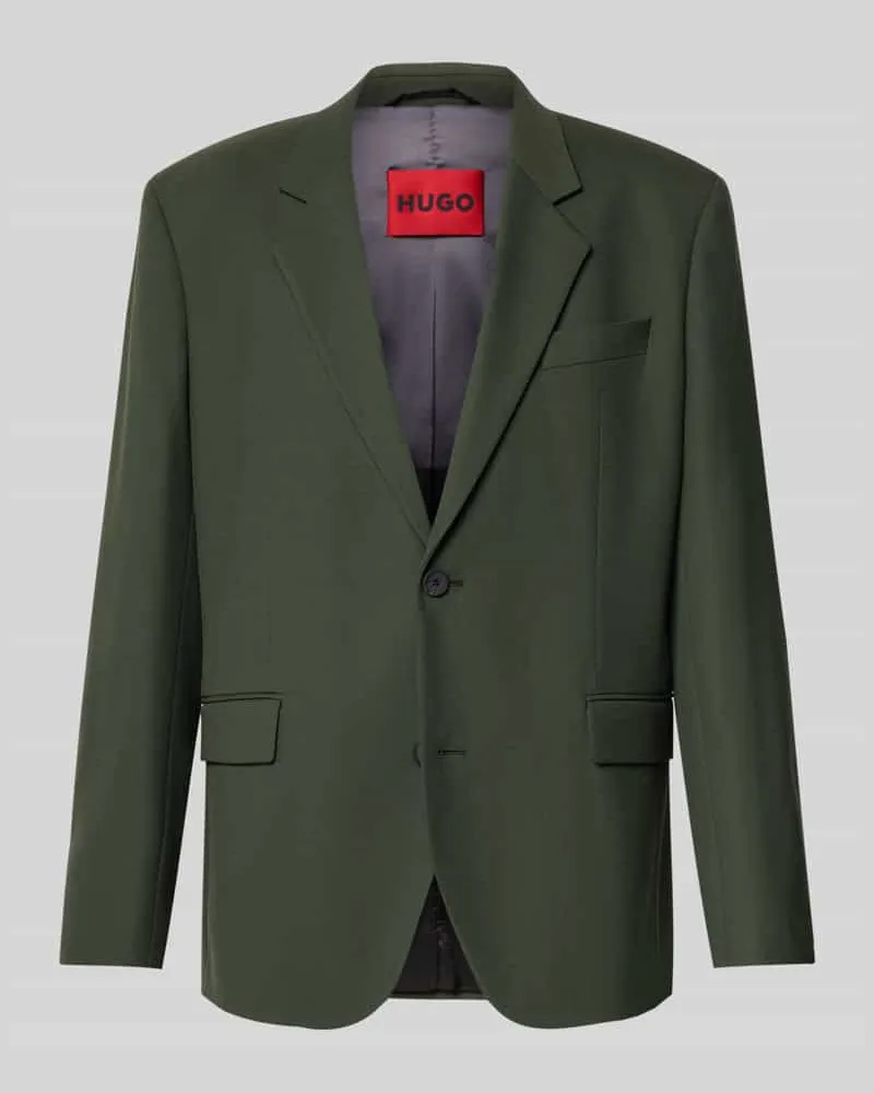 HUGO BOSS Regular Fit Sakko mit Viskose-Anteil Dunkelgruen