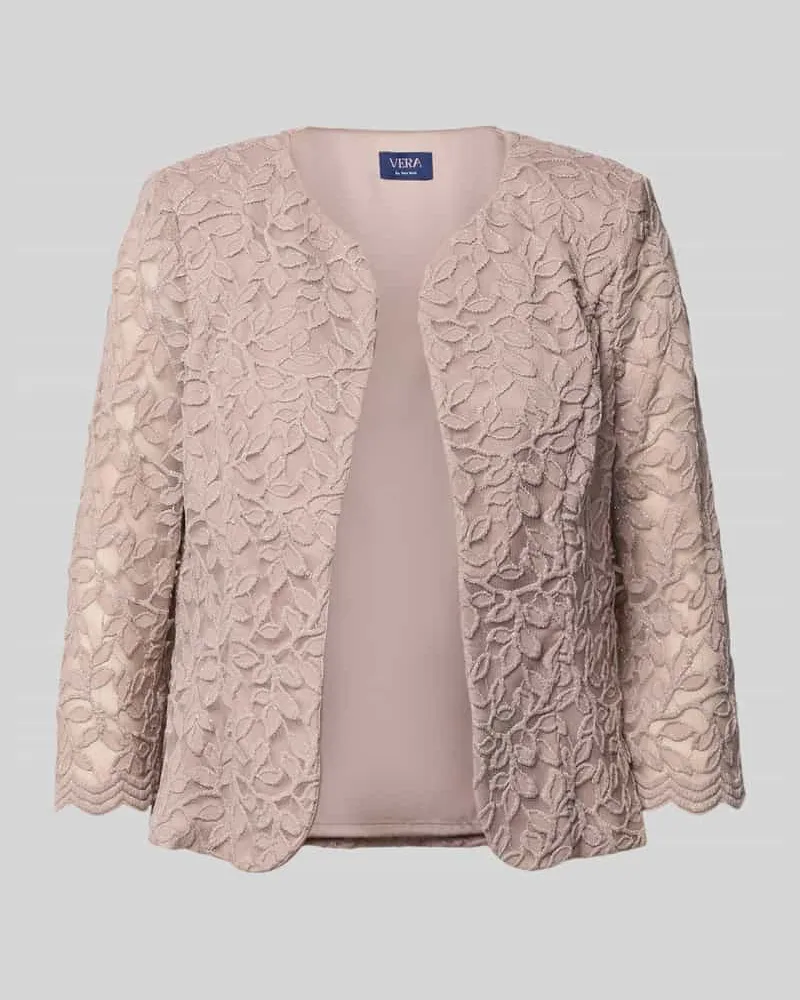 Vera Mont Blazer mit Spitze und 3/4-Arm Taupe