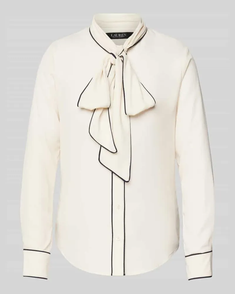 Ralph Lauren Regular Fit Bluse mit Schleifen-Detail Modell 'FREDELLA Beige