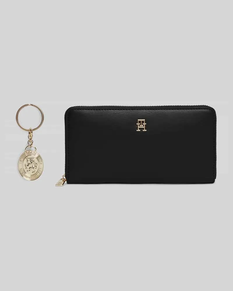 Tommy Hilfiger Portemonnaie in Lederoptik Black