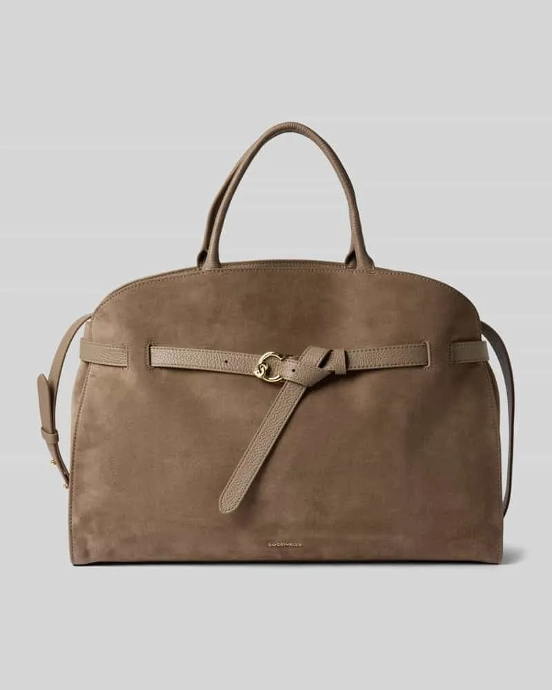 Coccinelle Handtasche mit Logo-Detail Modell 'Sabine Taupe