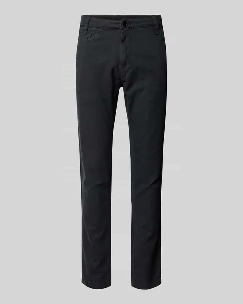 G-STAR RAW Slim Fit Chino mit Eingrifftaschen Modell 'Bronson Dunkelblau