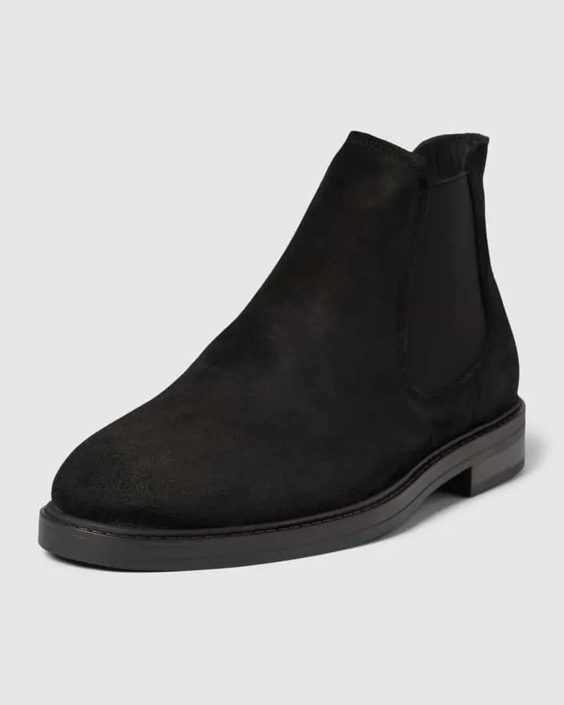 Selected Homme Chelsea Boots mit flachem Absatz Modell 'BLAKE Black