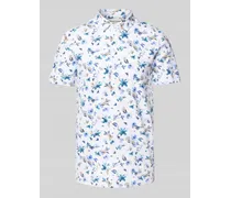 Poloshirt mit Allover-Muster Modell 'HERMANOS