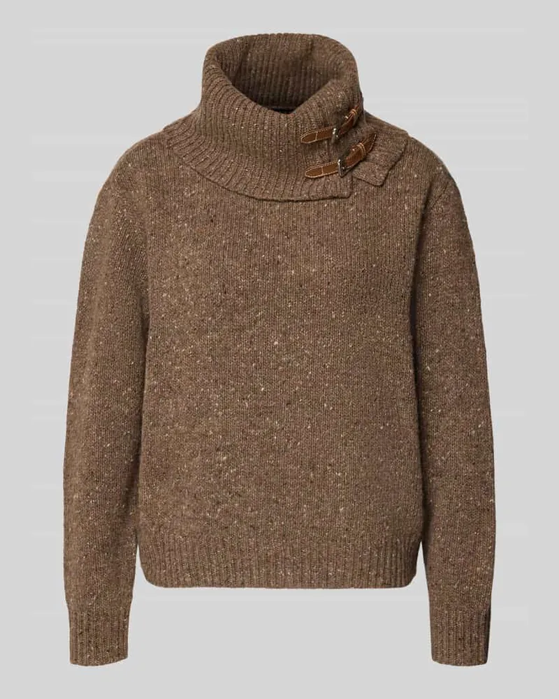 Ralph Lauren Strickpullover mit Rollkragen Taupe