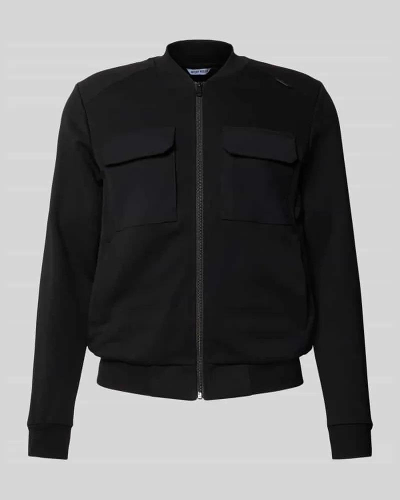 Antony Morato Slim Fit Sweatjacke mit Viskose-Anteil Modell 'Neuter Black