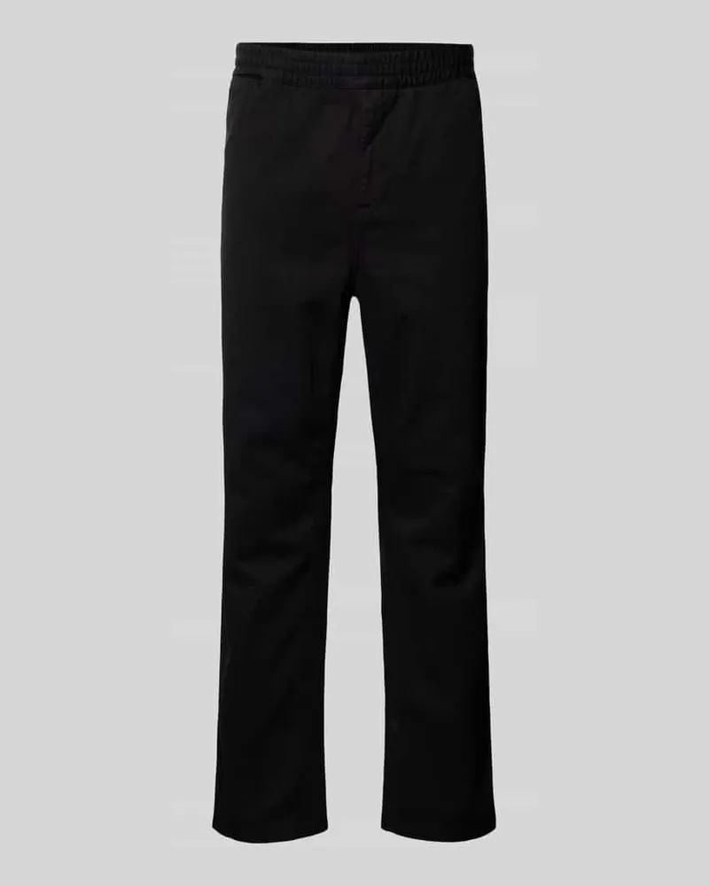 Carhartt WIP Regular Fit Hose mit seitlichen Eingrifftaschen Modell 'FLINT Black