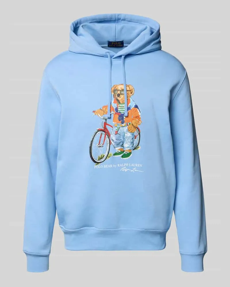 Ralph Lauren Regular Fit Hoodie aus Baumwoll-Mix Bleu