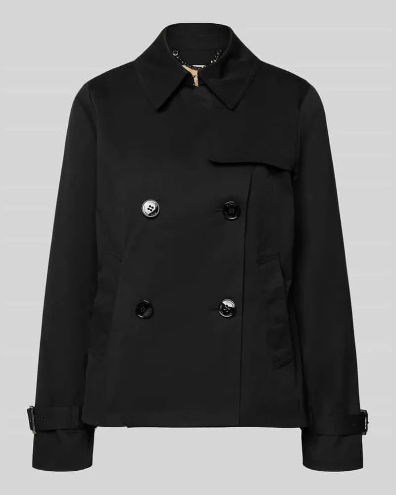 Michael Kors Trenchcoat mit Knopfverschluss Black