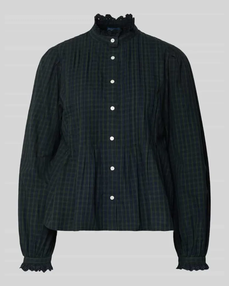 Ralph Lauren Regular Fit Hemdbluse aus reiner Baumwolle Dunkelgruen