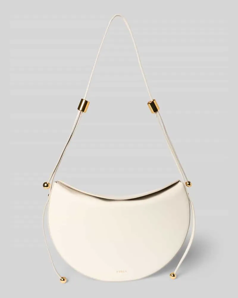 Furla Handtasche aus Leder mit Label-Detail Offwhite