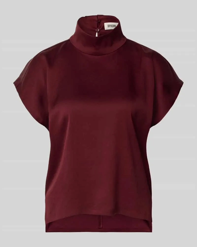 Drykorn Blusenshirt mit Stehkragen Modell 'ALARIA Bordeaux