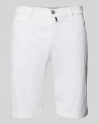 Pierre Cardin Bermudas in unifarbenem Design Weiss