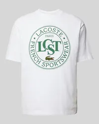 Lacoste T-Shirt mit Rundhalsausschnitt Weiss