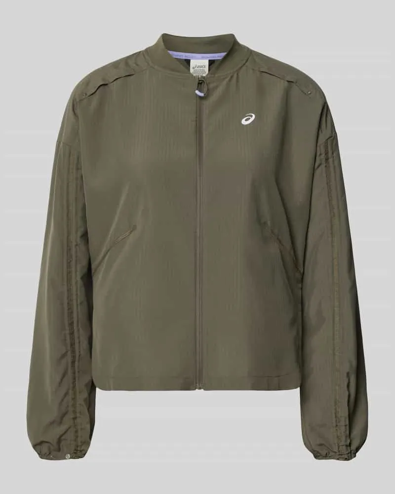 Asics Trainingsjacke mit Stretch-Anteil Modell 'NAGINO Oliv