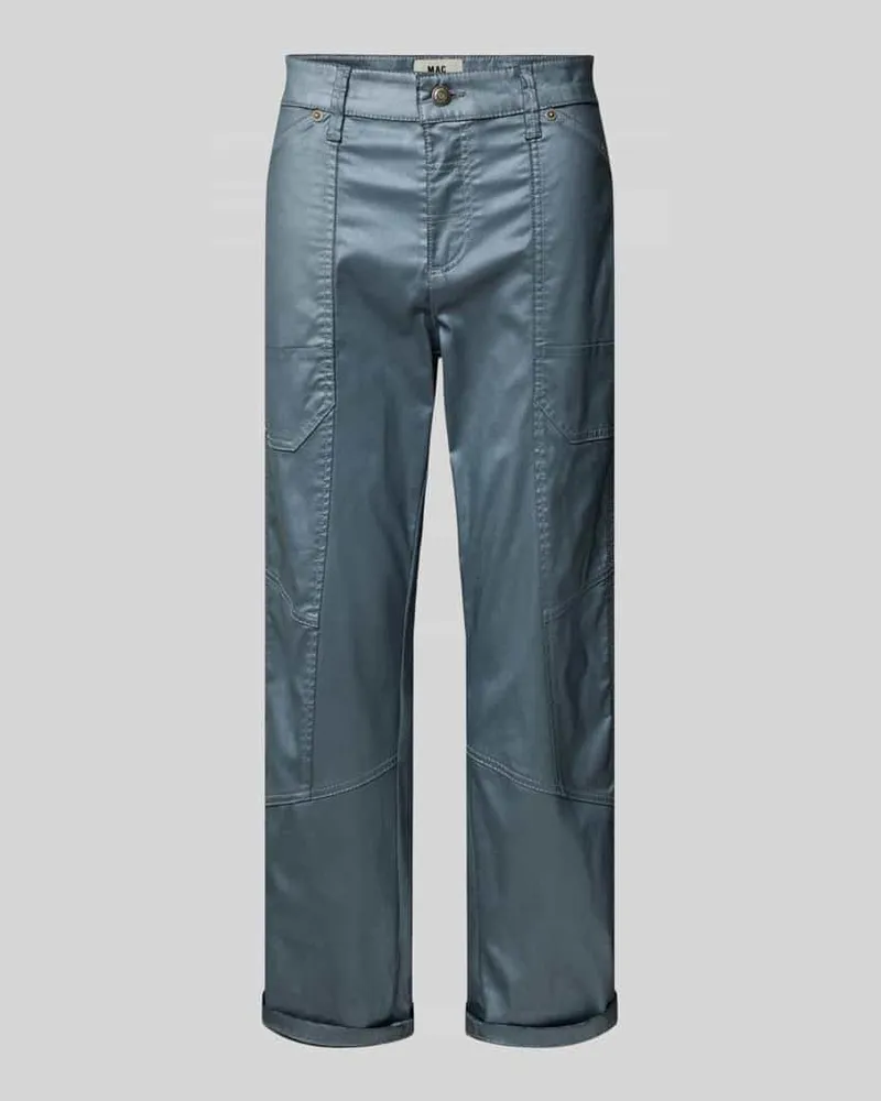 MAC Jeans Jeans mit Eingrifftaschen Modell 'IOWA Silber