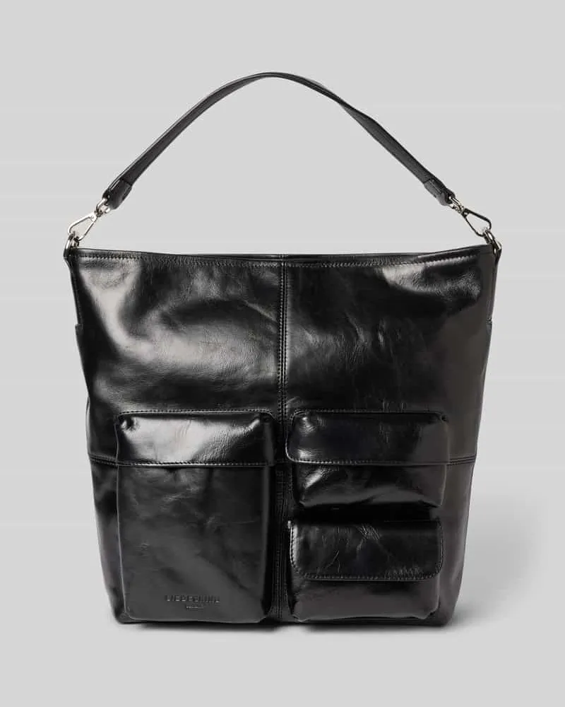 Liebeskind Handtasche mit aufgestetzen Taschen Black