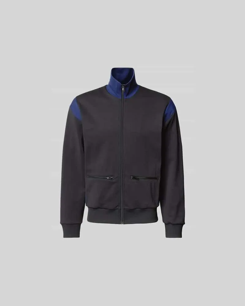 Kenzo Regular Fit Sweatjacke mit Stehkragen Black