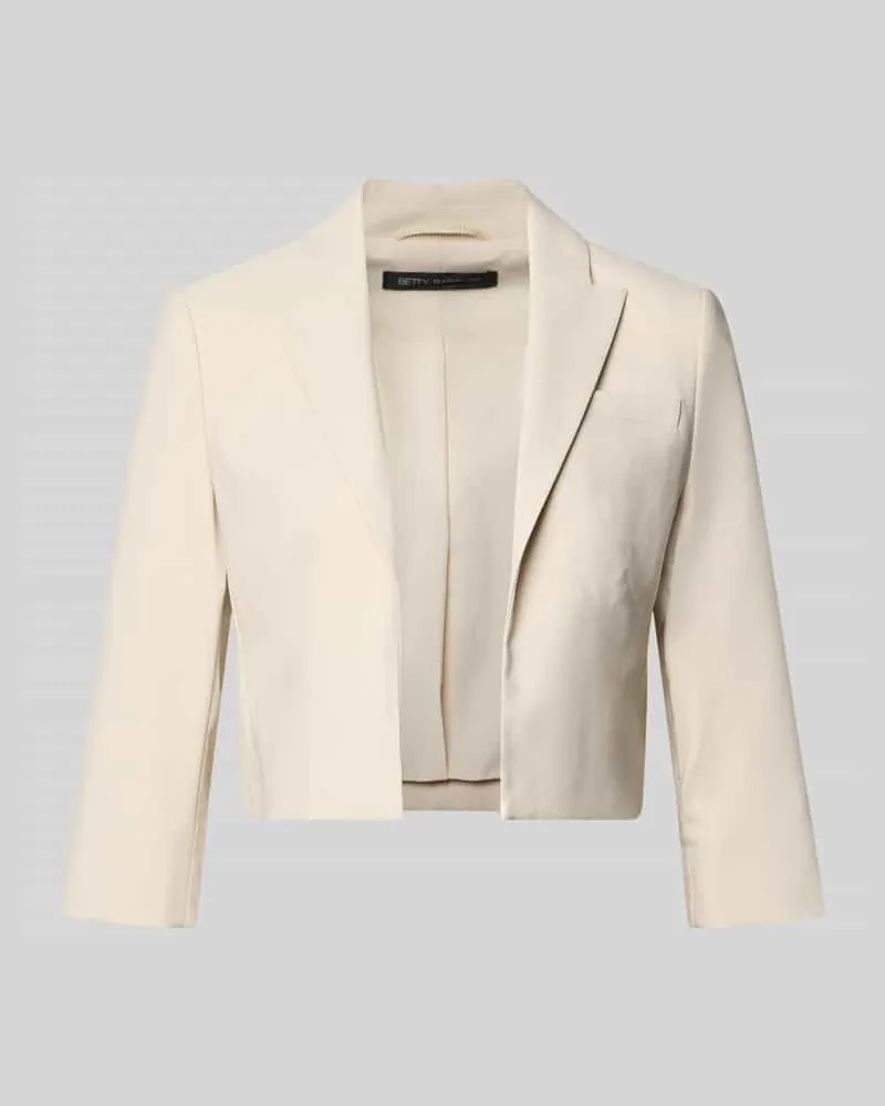 Betty Barclay Cropped Blazer mit 3/4-Arm Sand