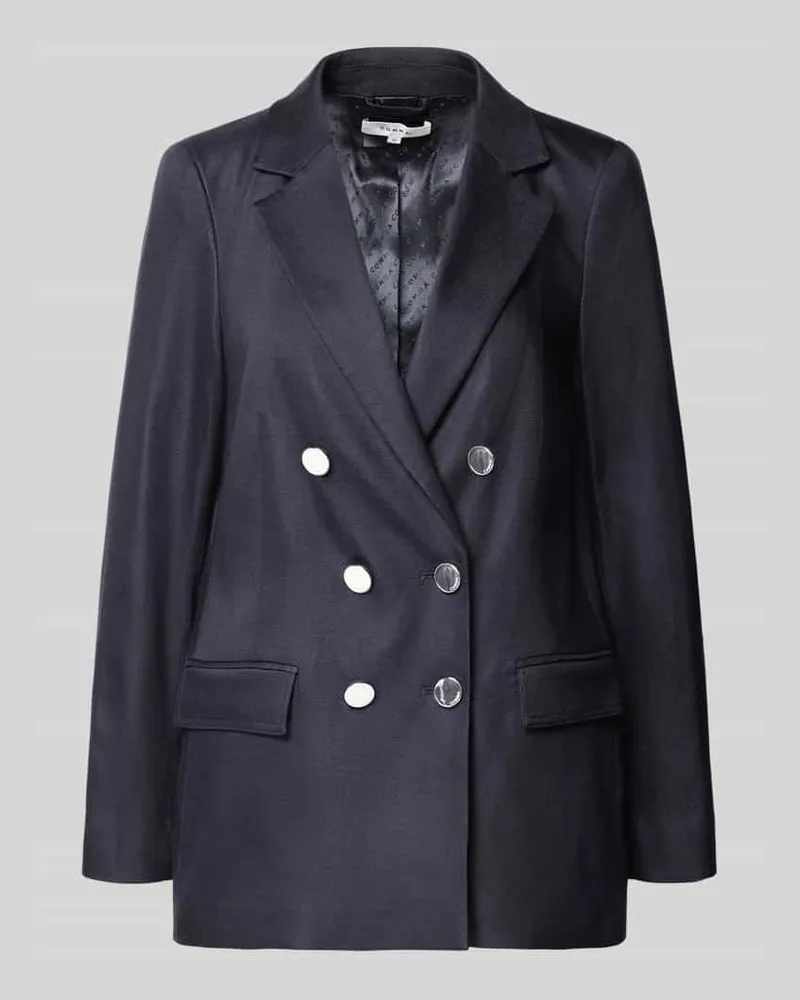 COMMA Regular Fit Blazer mit Pattentaschen Marine