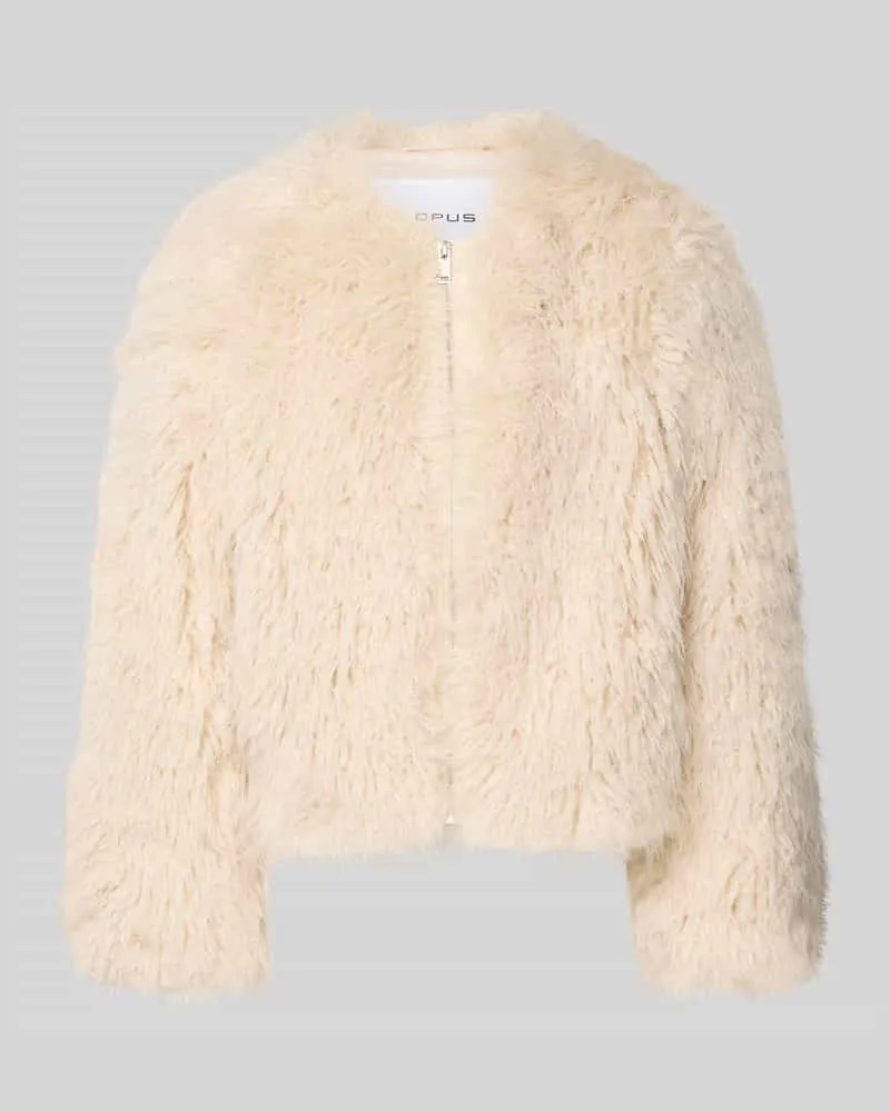 OPUS Jacke aus Kunstfell Modell 'Heti Ecru