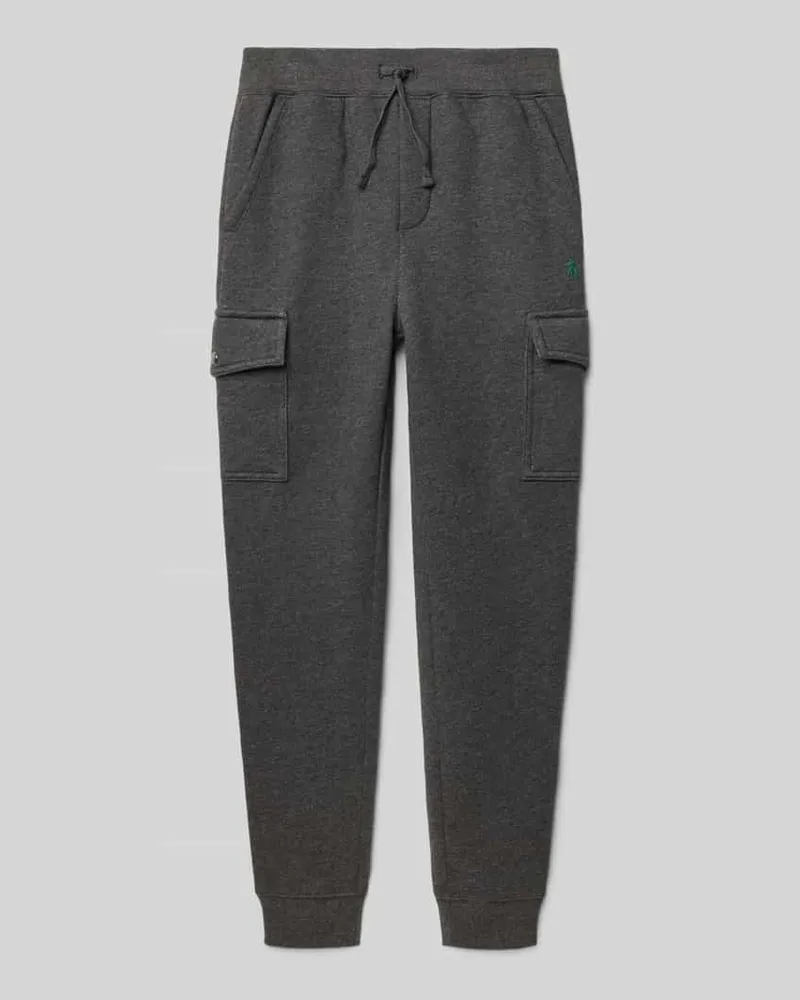 Ralph Lauren Sweatpants mit Cargotaschen und elastischem Bund Mittelgrau