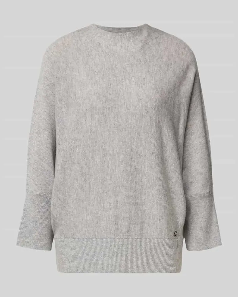 S.Oliver Loose Fit Pullover aus Woll-Kaschmir-Mix Hellgrau