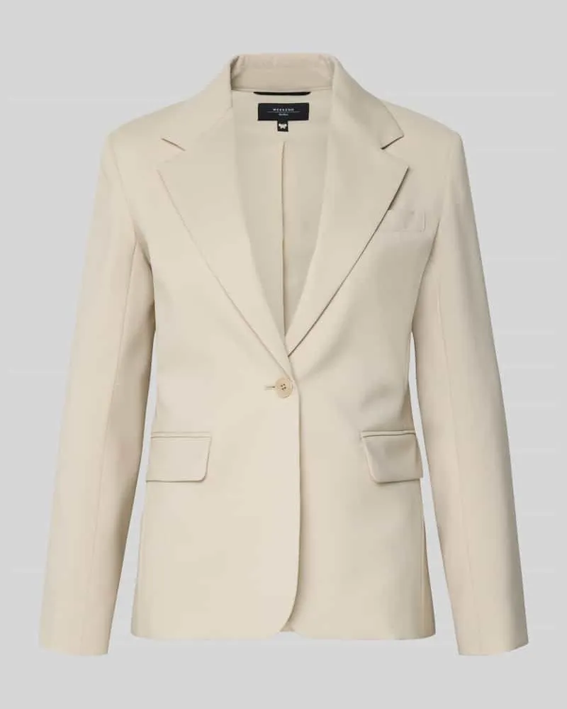 Max Mara Taillierter Blazer aus reiner Schurwolle Modell 'LAMINE Sand