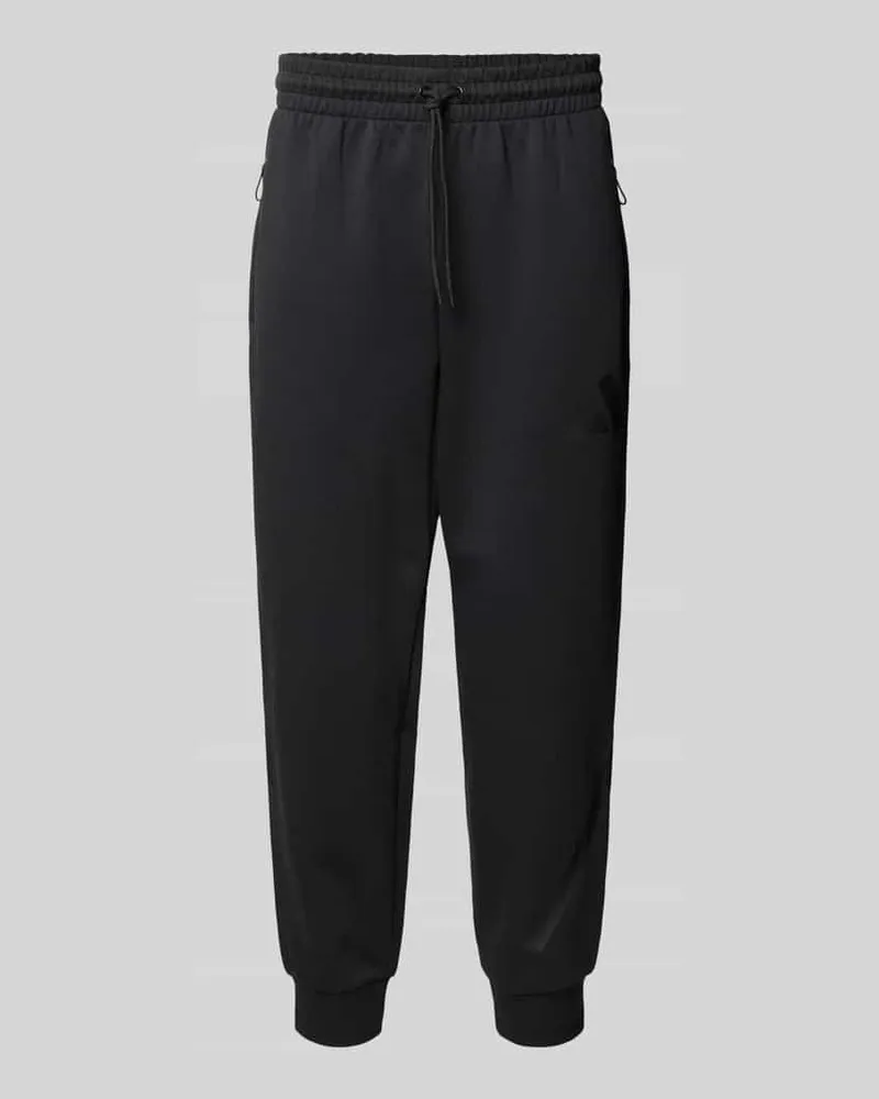 adidas Sweatpants mit Logo und elastischem Bund Black