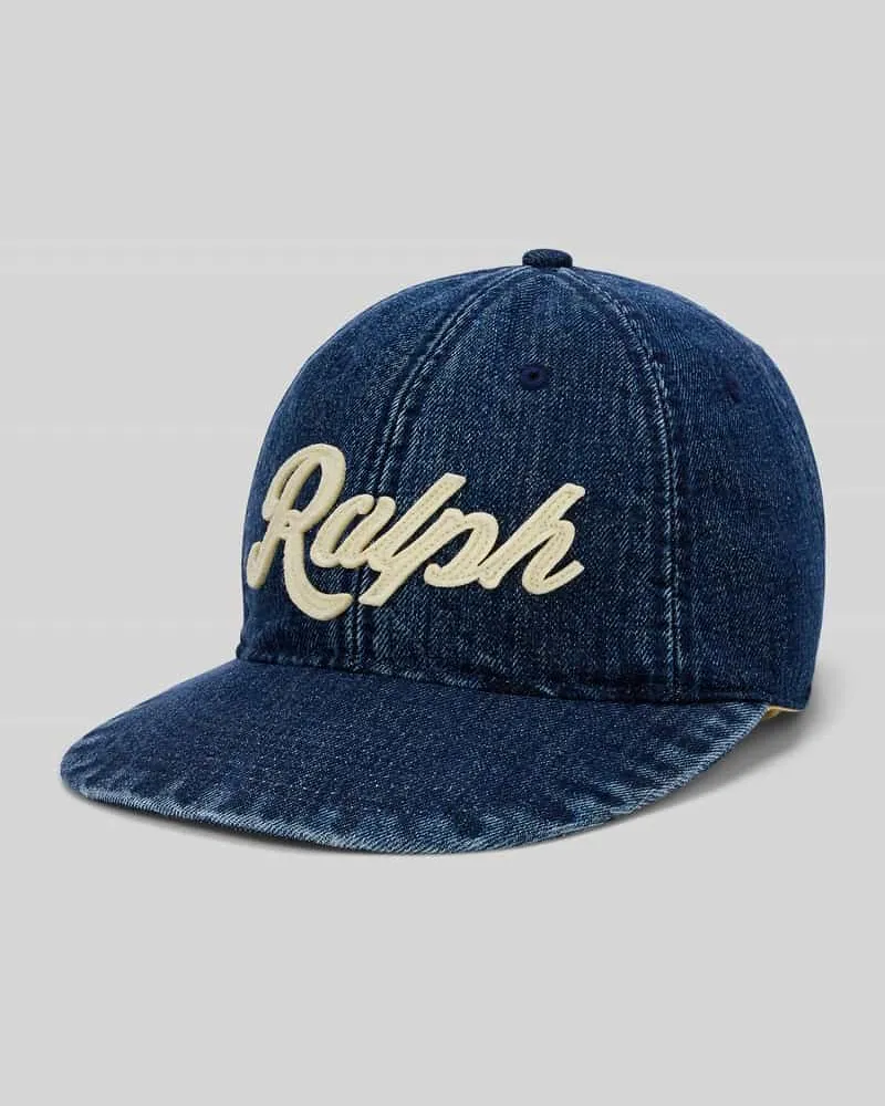 Ralph Lauren Basecap mit Label Schriftzug Jeansblau