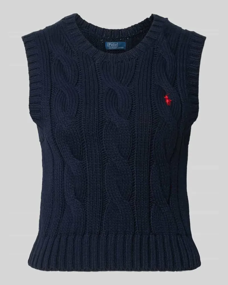 Ralph Lauren Pullunder mit Label-Stitching Marine