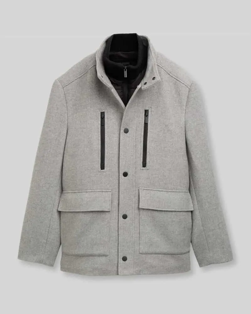 Tom Tailor Funktionsjacke mit Stehkragen Dunkelgrau