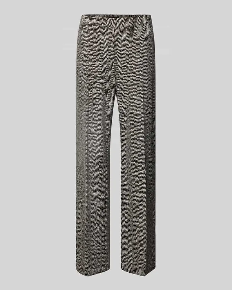 SteHmann Stoffhose mit französischen Eingrifftaschen Modell 'Flanna Black