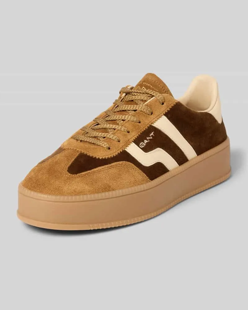 Gant Sneaker aus echtem Rindsleder Modell 'Cuzamani Cognac