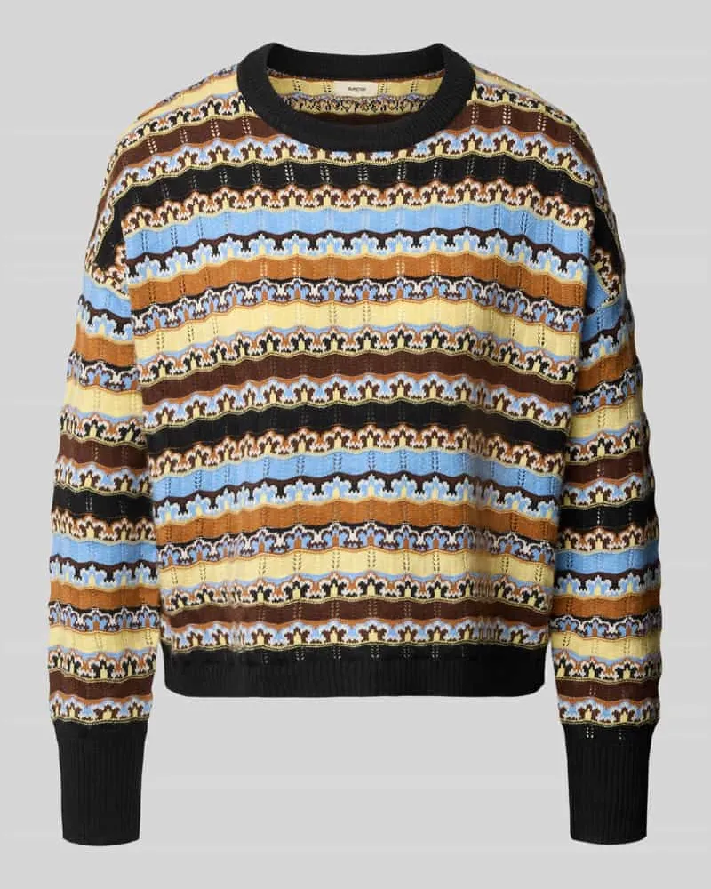 Suncoo Strickpullover aus Lanawoll-Mix Modell 'PRESTO Camel