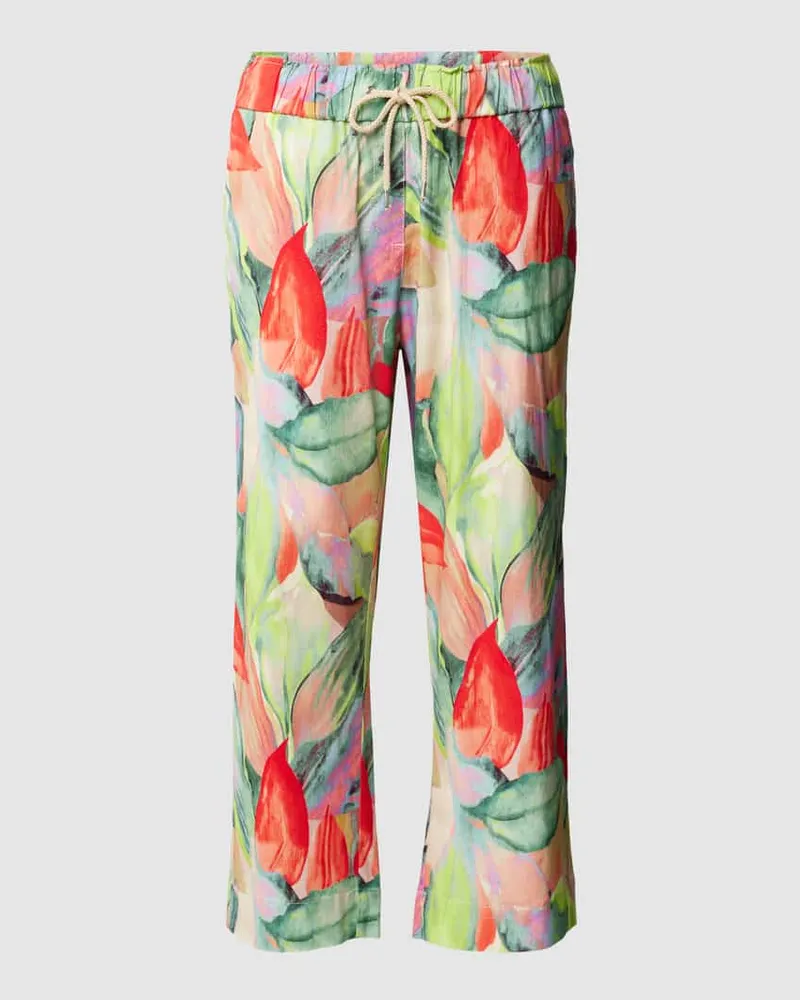 TONI Wide Leg Stoffhose mit Leinen-Anteil Modell 'PIA Hellgruen