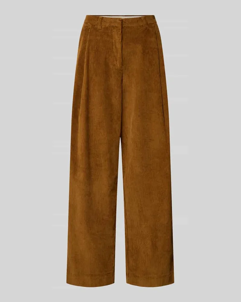 Selected Relaxed Fit Cordhose aus Baumwoll-Mix Modell 'ROJA Camel