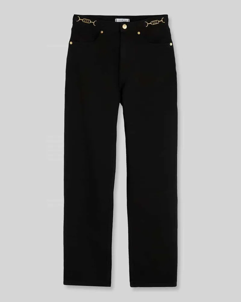 Tommy Hilfiger Tapered Fit Jeans aus reiner Baumwolle Black