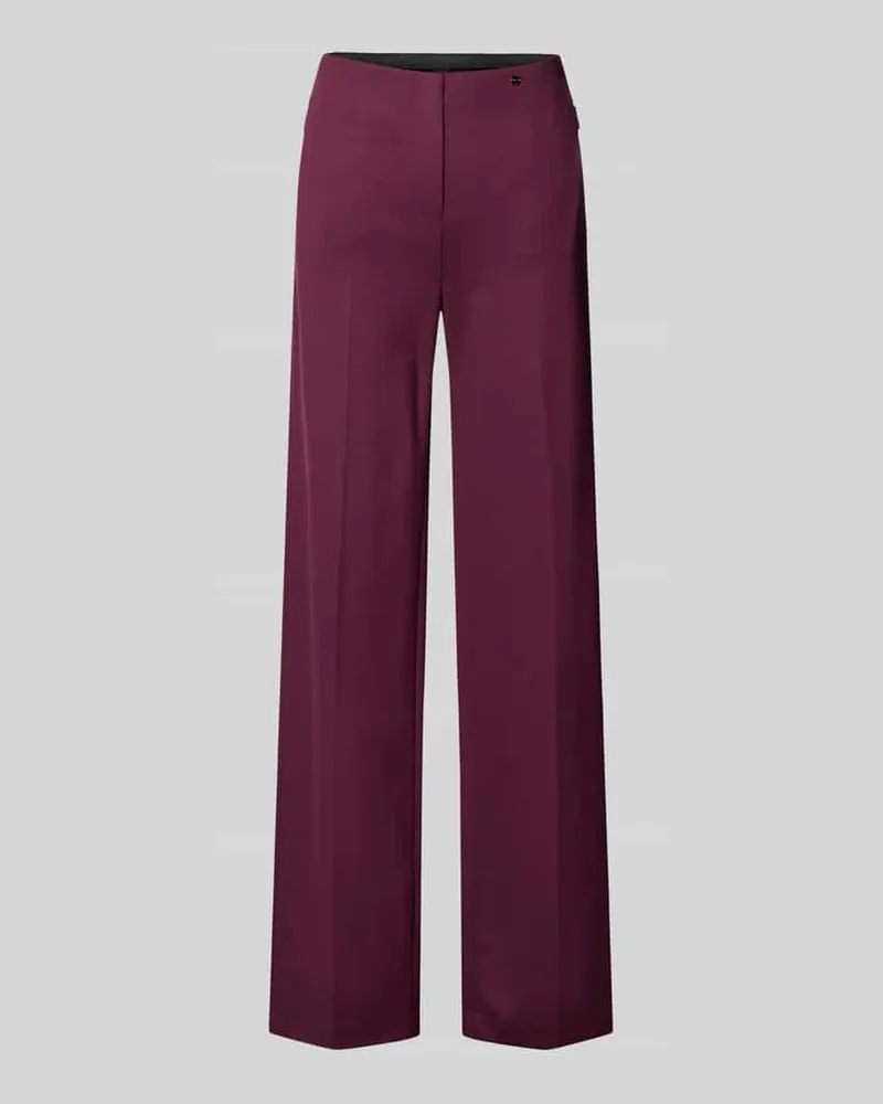 Marc Cain Hose aus Viskose-Mix mit Reißverschlusstaschen Bordeaux