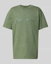 Carhartt WIP T-Shirt mit Label-Stitching Modell 'DUSTER Gruen