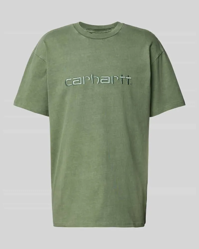 Carhartt WIP T-Shirt mit Label-Stitching Modell 'DUSTER Gruen