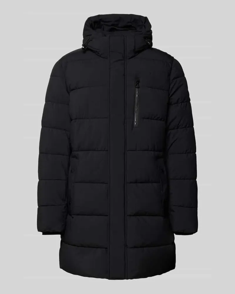 Lerros Steppjacke mit Kapuze und Brusttasche Black