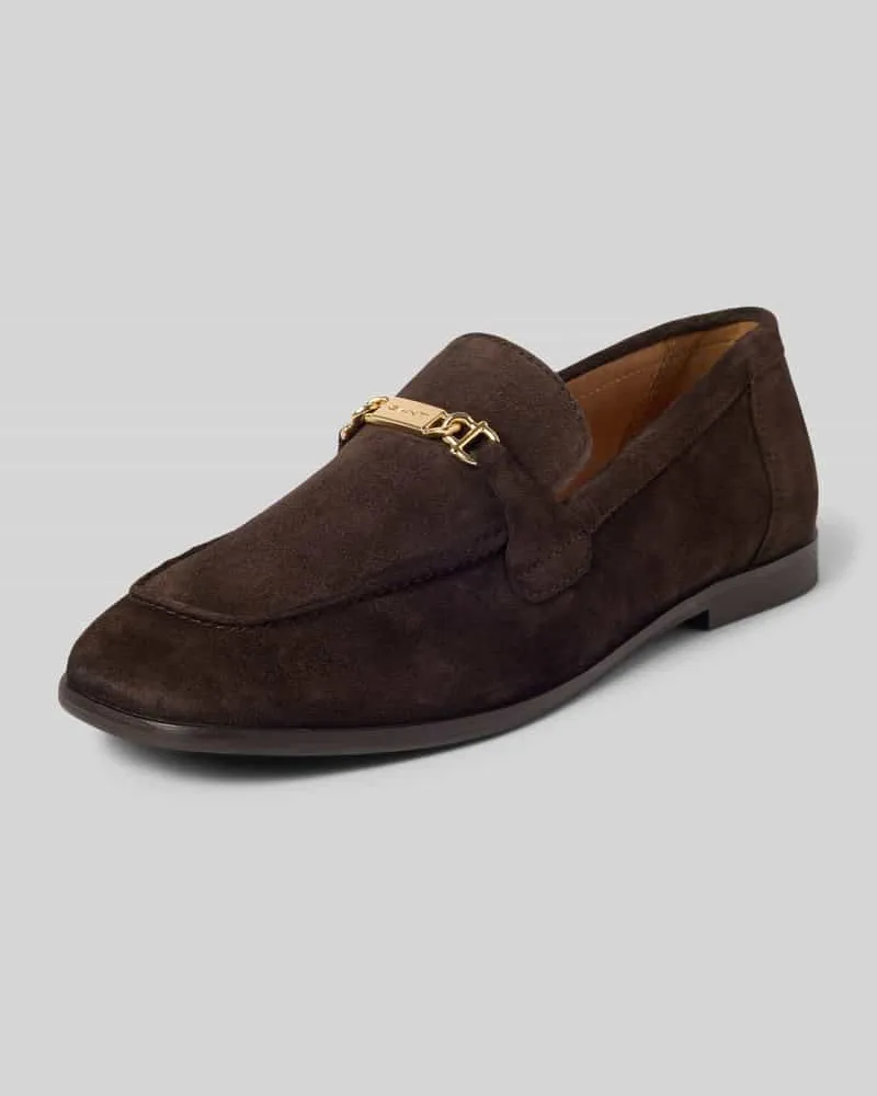 Gant Loafer aus echtem Rindsleder Modell 'Gimble Dunkelbraun