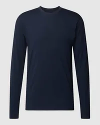 Mey Longsleeve mit Rundhalsausschnitt Modell 'HYBRID Dunkelblau