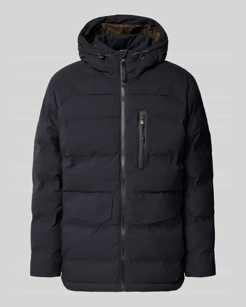 Camel Active Parka mit Kapuze und Pattentaschen Modell 'TEXXXACTIVE Petrol
