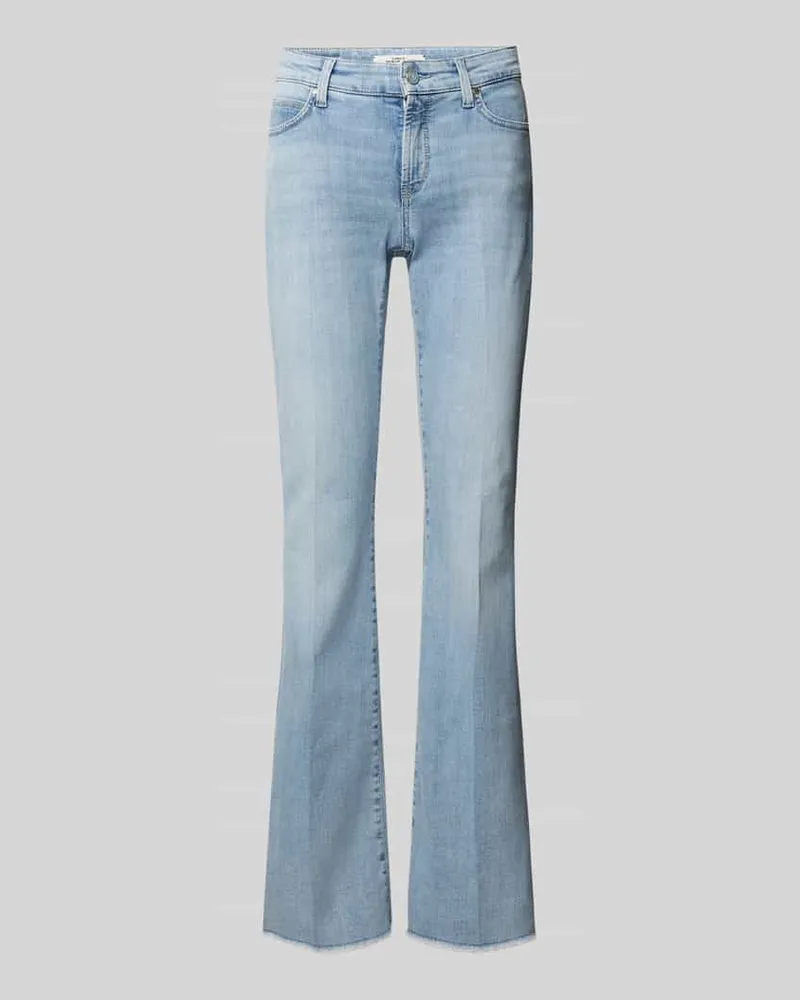 Cambio Flared Jeans mit 5-Pocket-Design Modell 'PARIS Hellblau