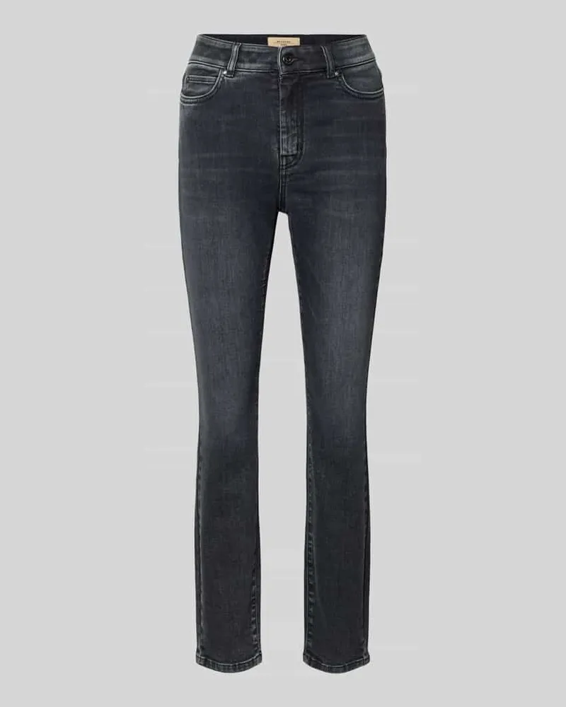 Max Mara Skinny Fit Jeans aus Baumwoll-Mix Modell 'SAUNA Black