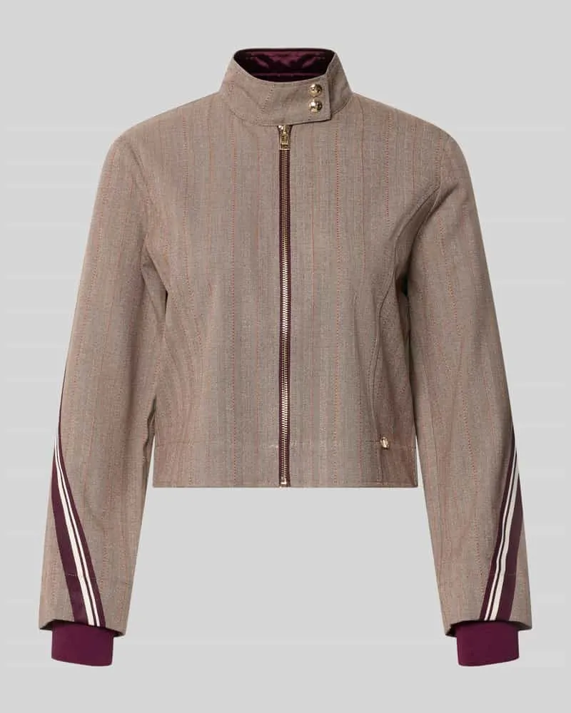 Liu Jo Regular Fit Jacke mit Viskose-Anteil Modell 'GIACCA Mittelbraun